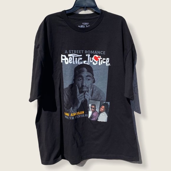 Hybrid Apparel Other - Men's Poetic Justice Black Graphic T Shirt